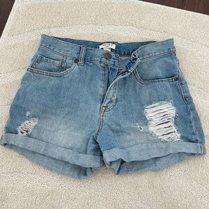 Denim shorts